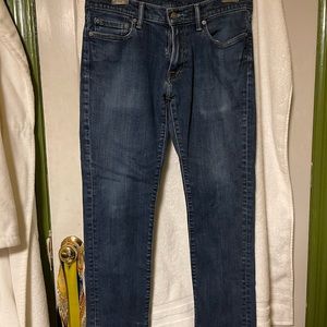Abercrombie & Fitch dark blue jeans 32x30 Langdon Slim